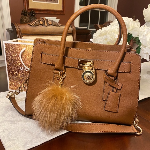 Michael Kors Medium Hamilton Satchel Bag - Picture 2 of 10